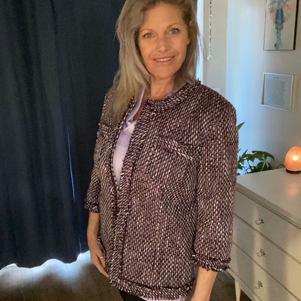 Tweed lavender jacket